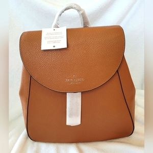 Kate Spade Leila Pebbled Backpack - Warm Ginge